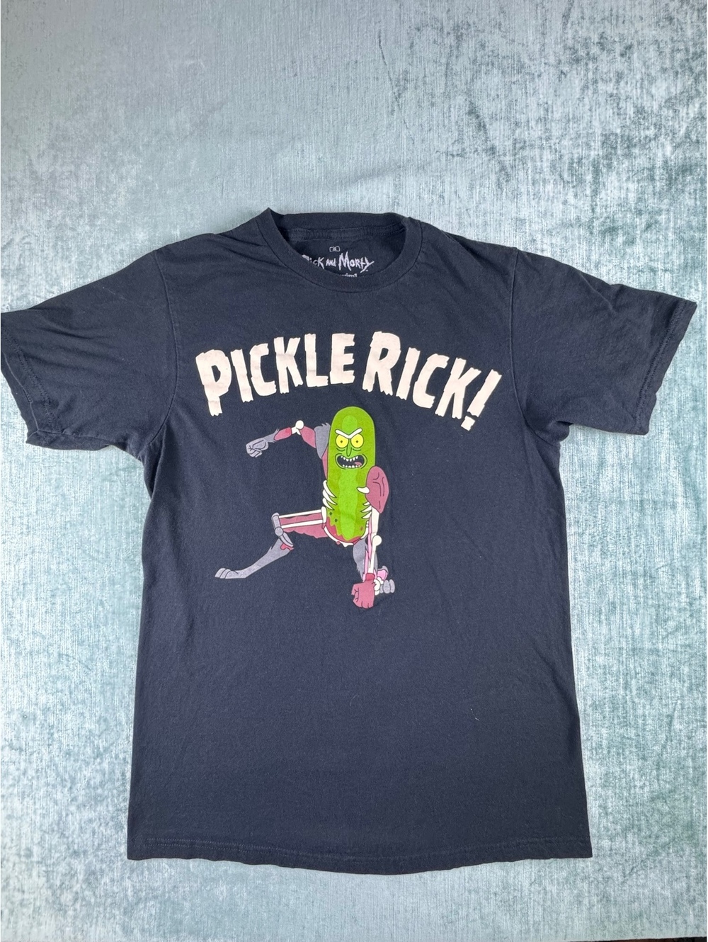 Rick and Morty Pickle Rick graphic tee black size S